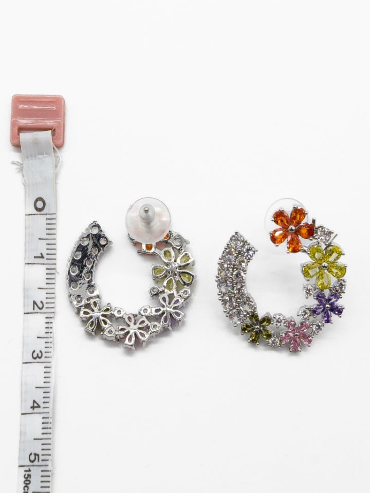 Cercei Flowerss Argintii