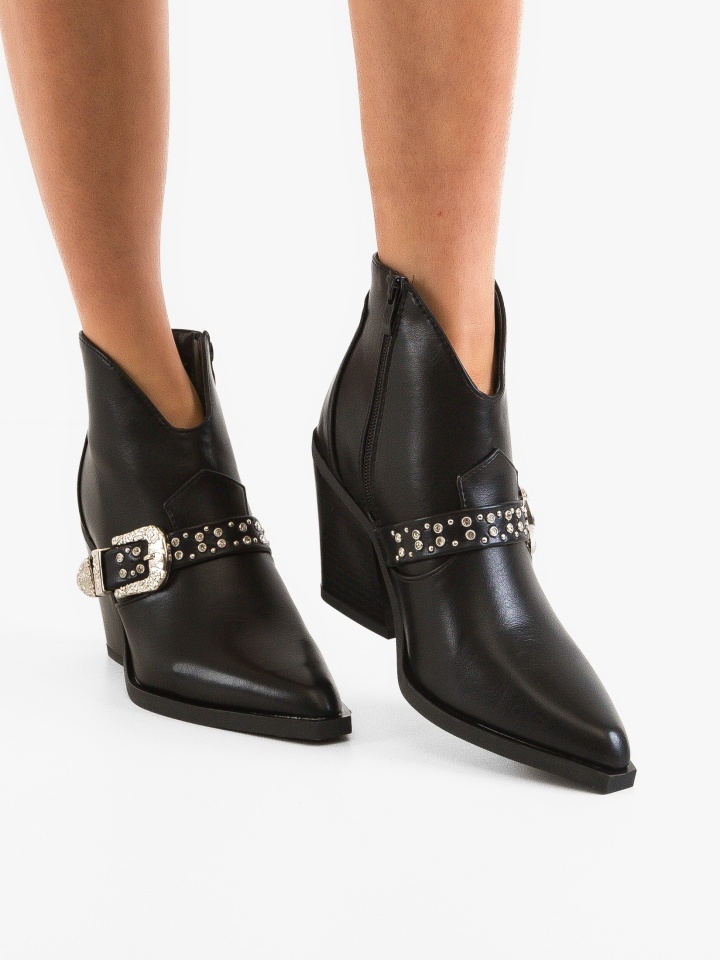 Botine dama Leigh Negre