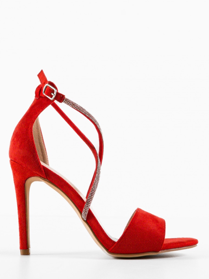 Sandale cu toc Ezhil Bej