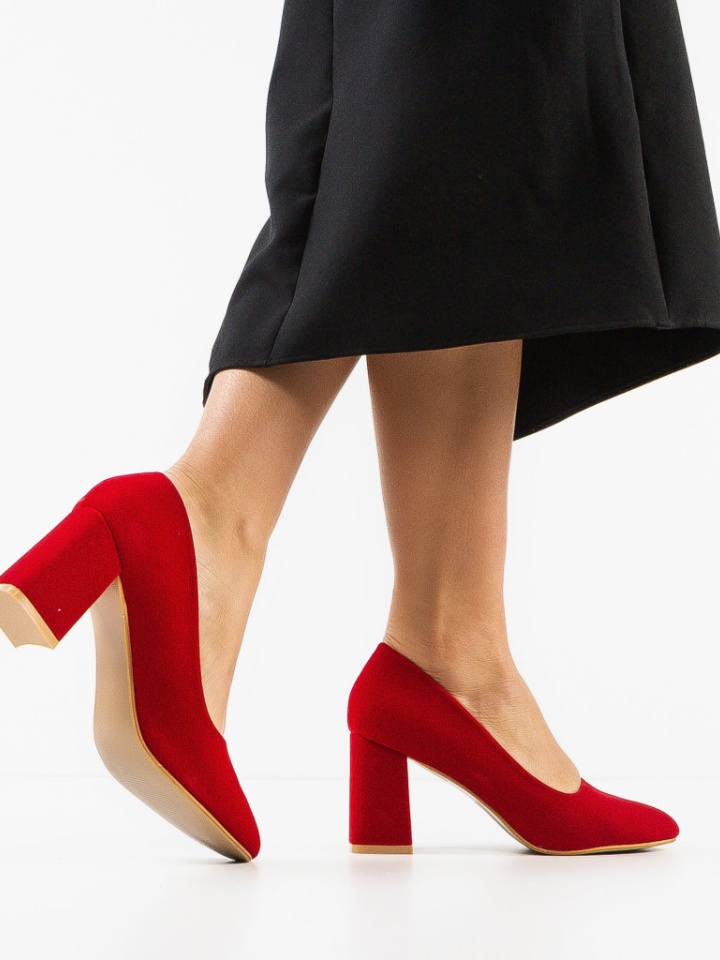 Pantofi dama Bright Rosii 2