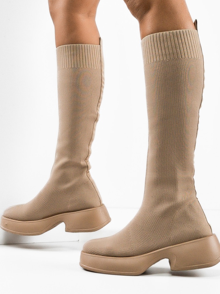 Cizme dama Meritite Bej