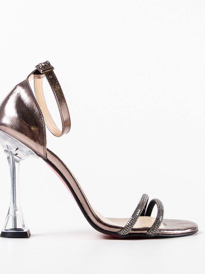 Sandale cu toc Ilena Gri