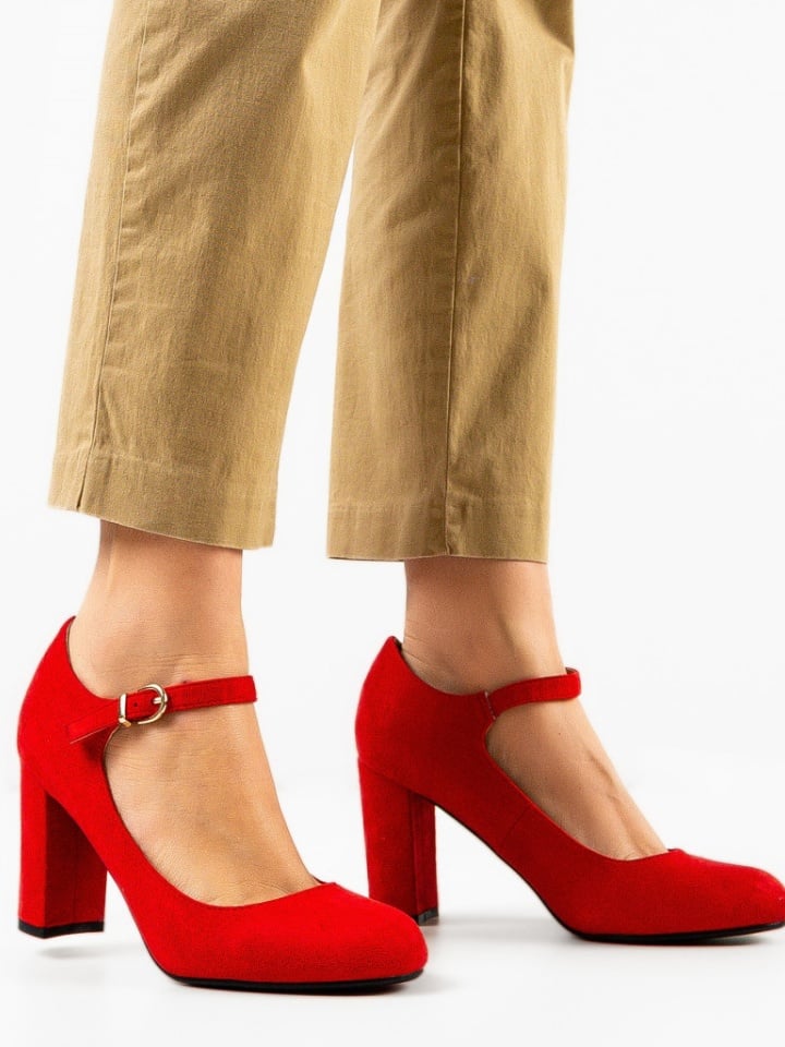 Pantofi dama Kimberly Rosii