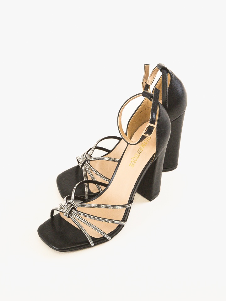 Sandale cu toc Roxane Animal Print