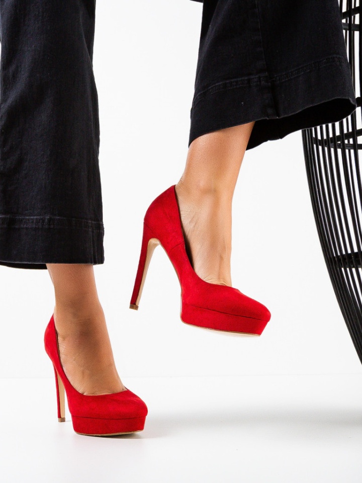 Pantofi dama Tianna Rosii