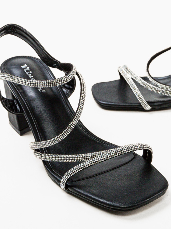 Sandale cu toc Fiachra Negre