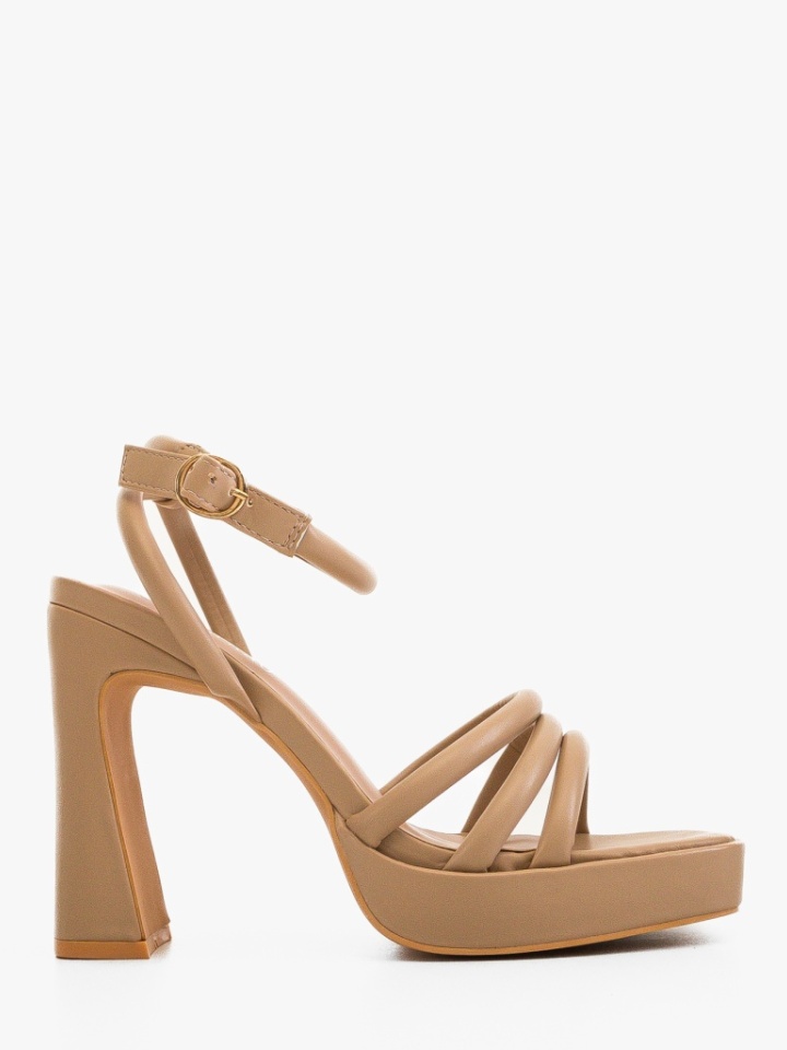 Sandale cu toc Grant Argintii