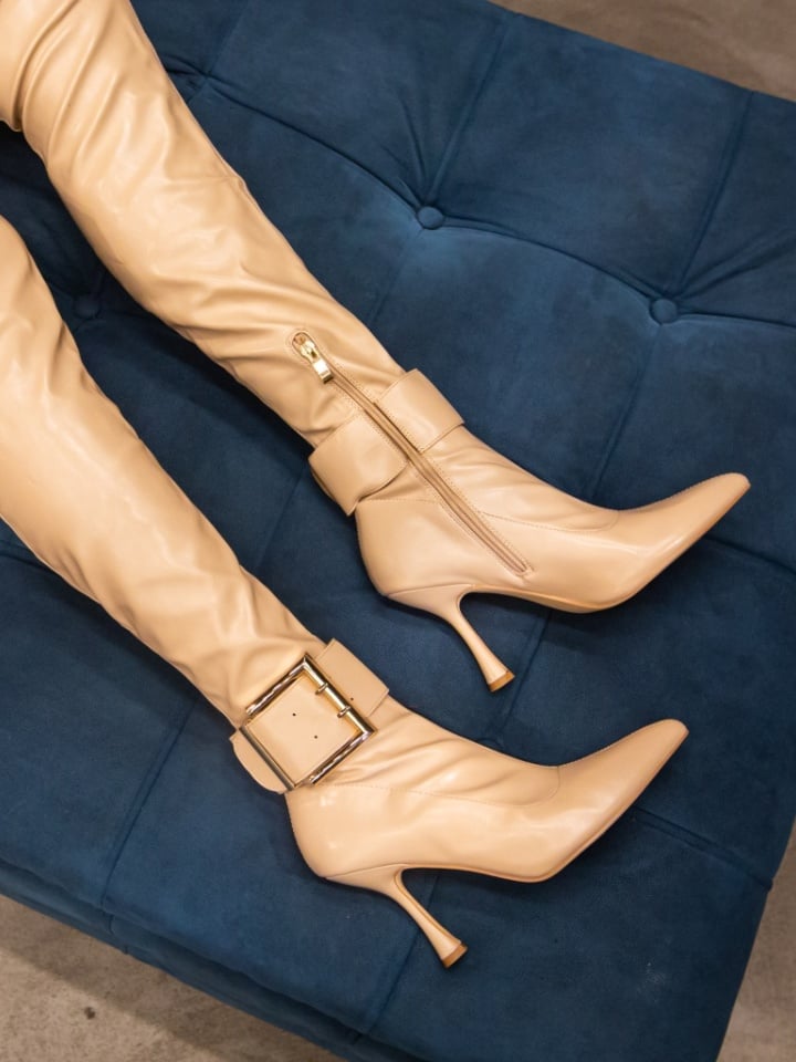 Cizme dama Solenne Bej