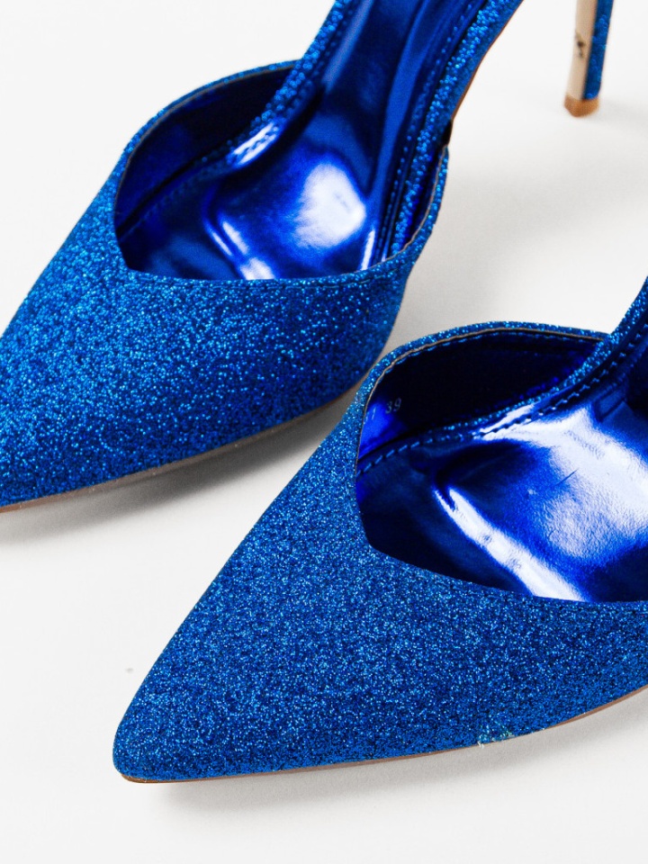 Pantofi cu toc Sofly Argintii