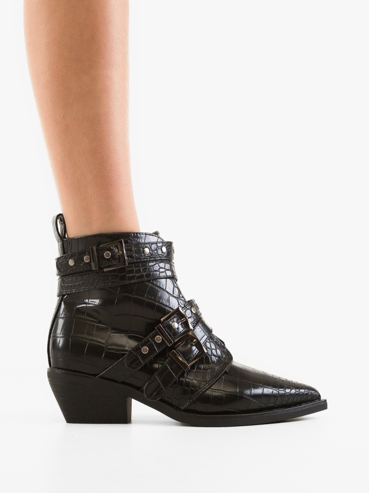 Botine dama Uzoma Negre