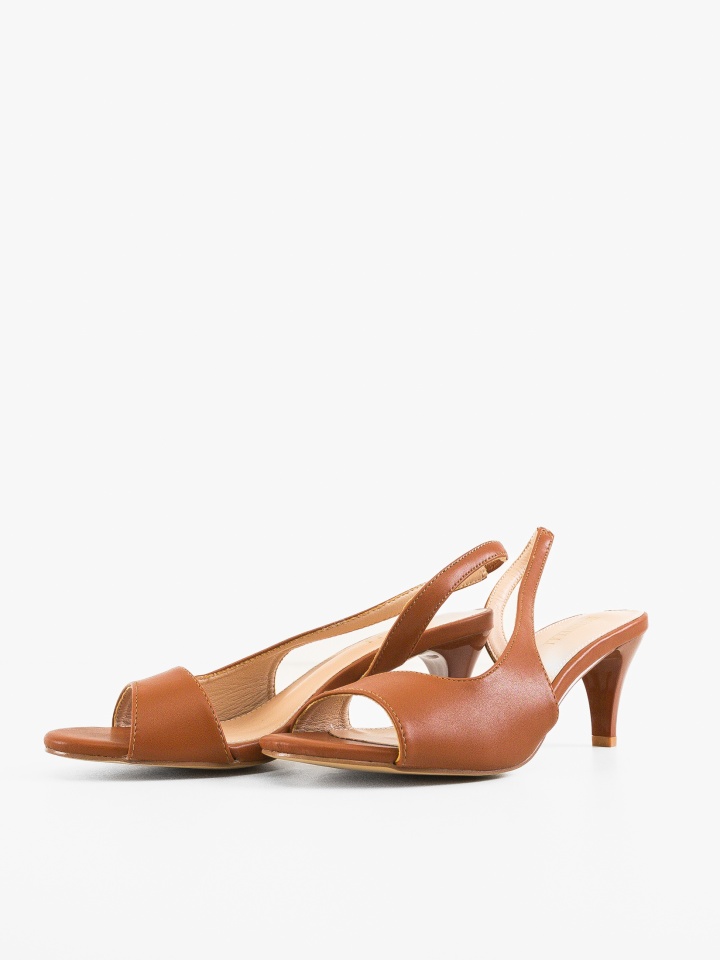 Sandale cu toc Gergy Negri