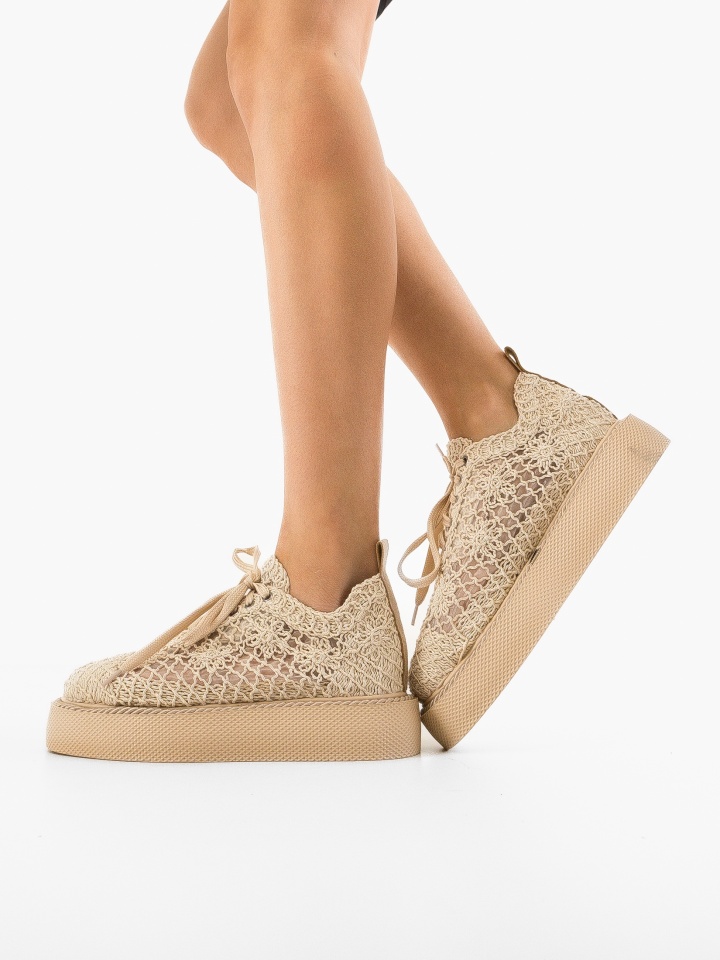 Pantofi Casual Ystory Bej 2