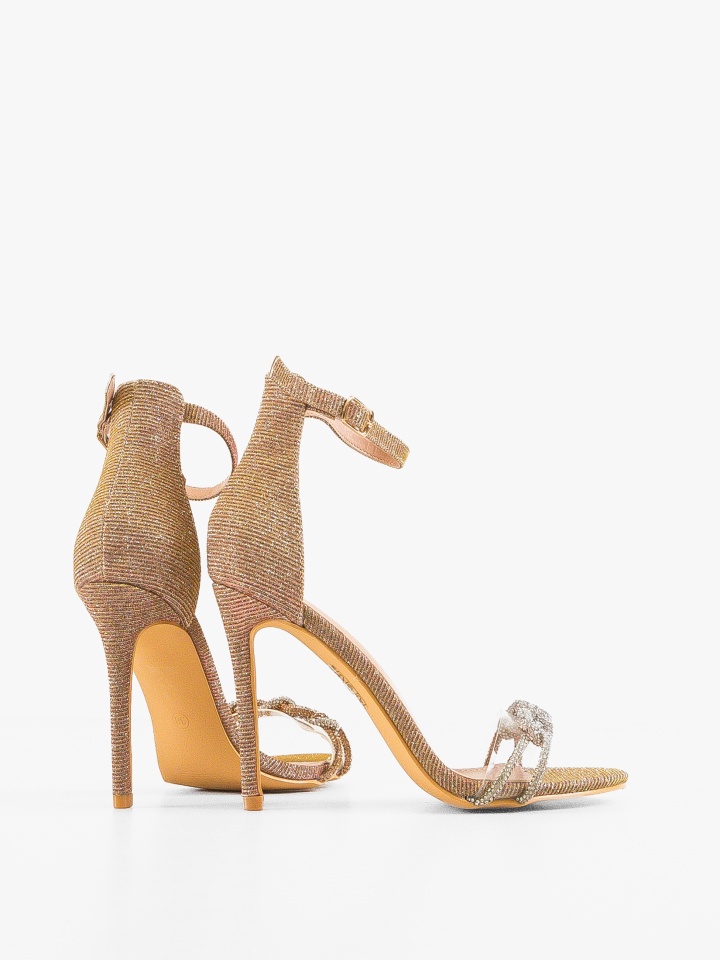 Sandale cu toc Flynn Argintii