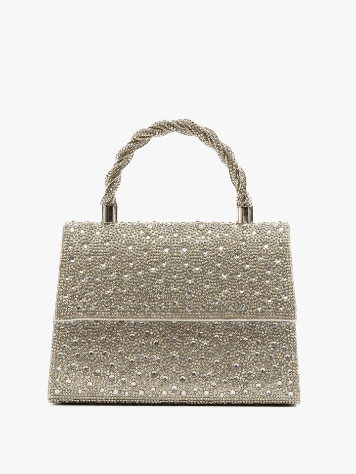 Geanta dama de mana Sarah Argintie