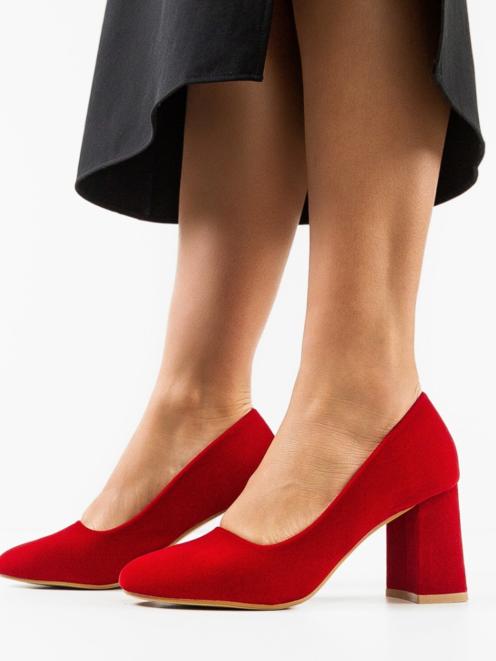 Pantofi dama Bright Rosii 2