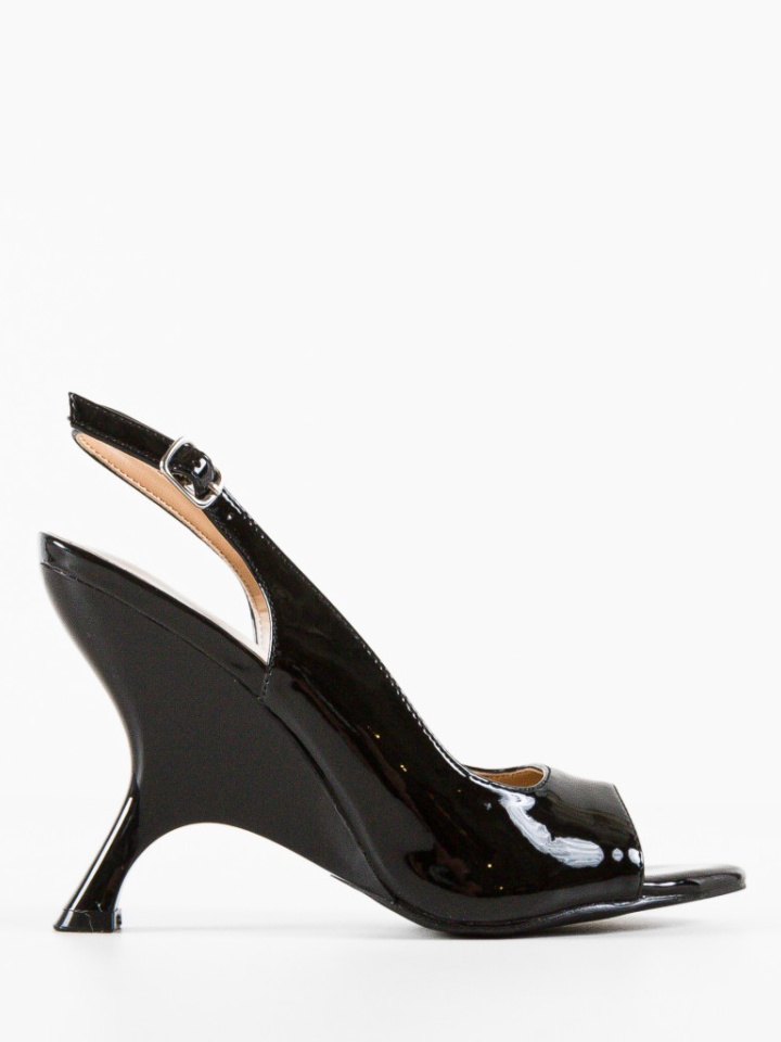 Sandale cu toc Asuka Aurii