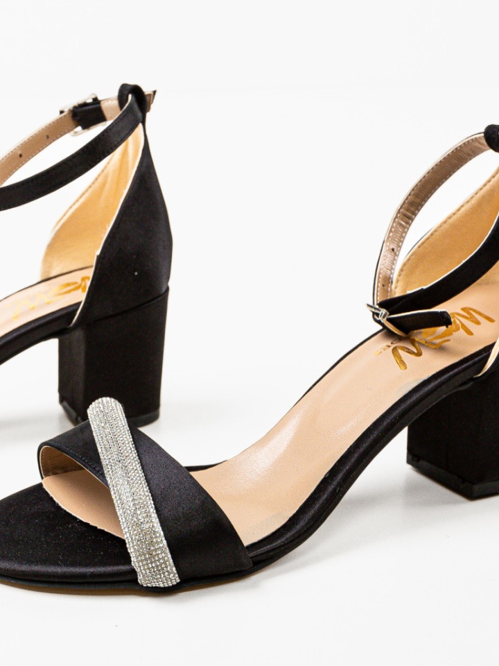 Sandale cu toc Orkestre Albe