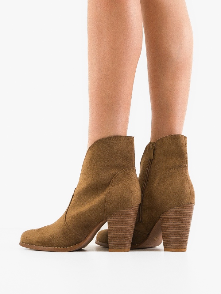 Botine dama Grace Bej