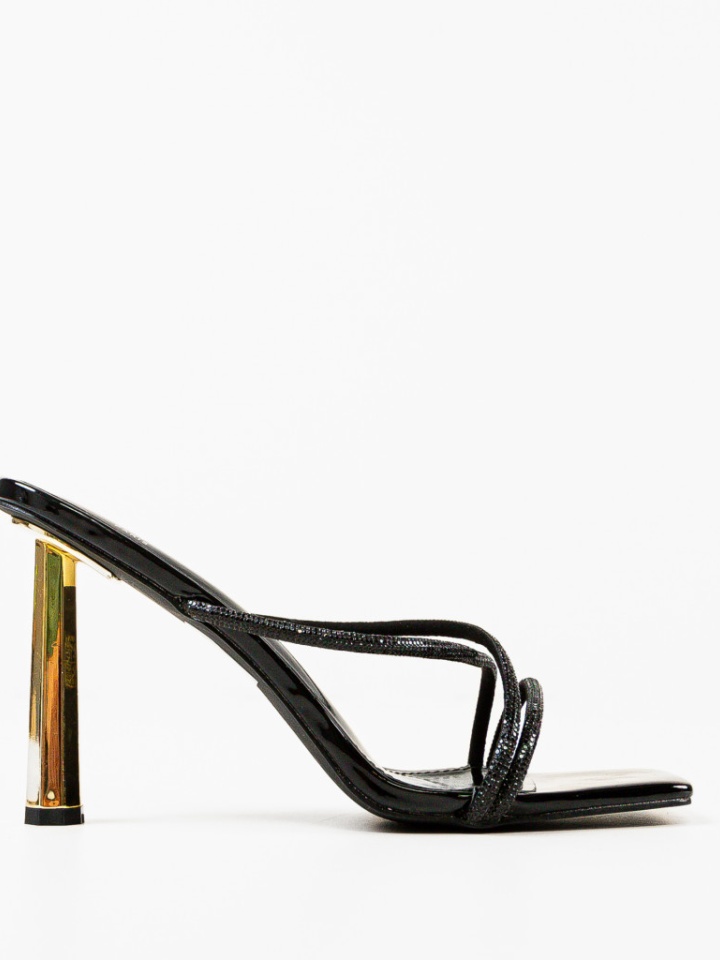 Saboti cu toc Kolorat Argintii