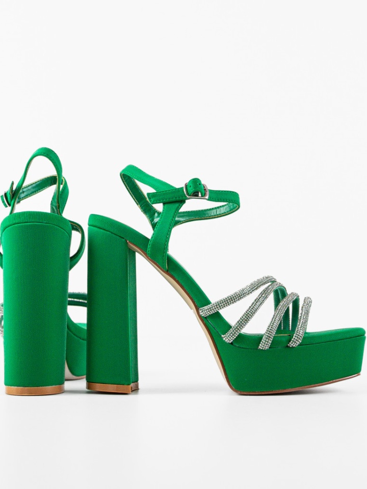 Sandale cu toc Troy Bej