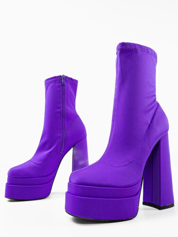 Botine dama Platona Negre