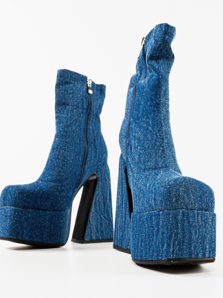 Botine dama Huron Albe