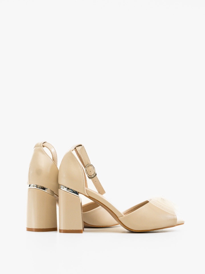 Sandale cu toc Fintan Negre