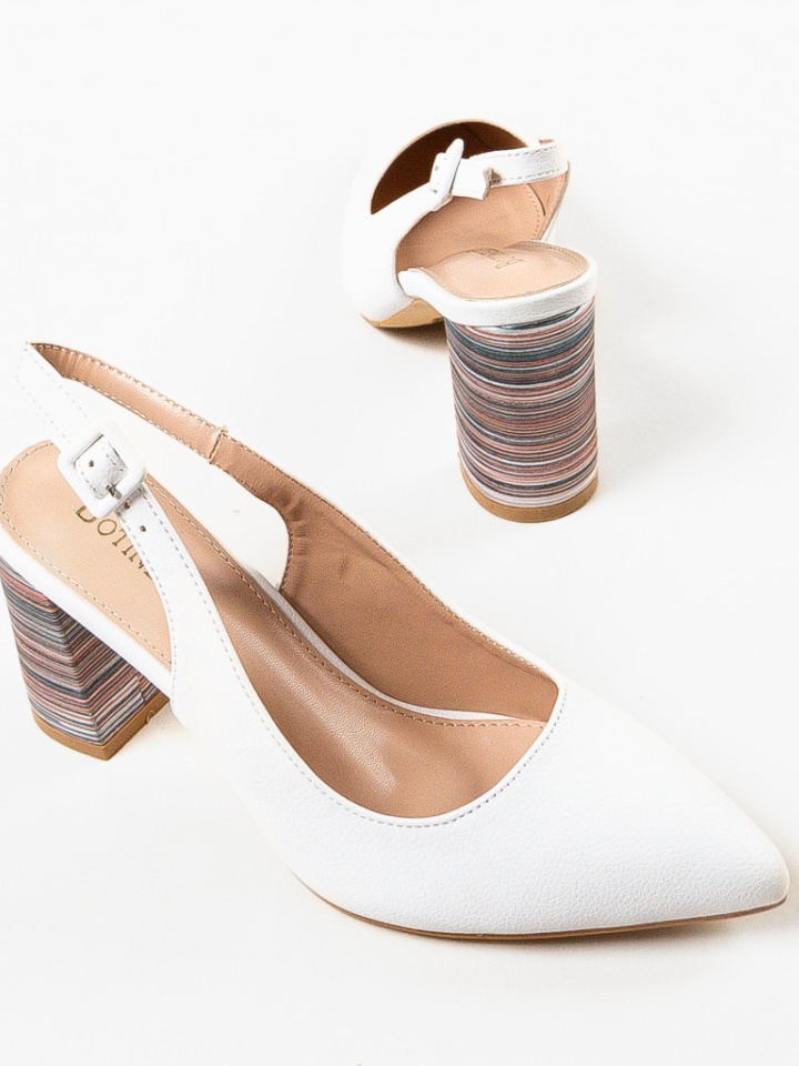 Pantofi cu toc Soka Albastrii