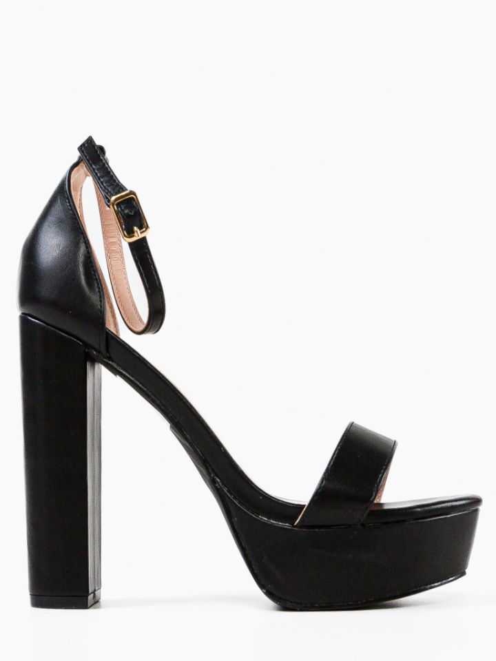 Sandale cu toc Reich Negre