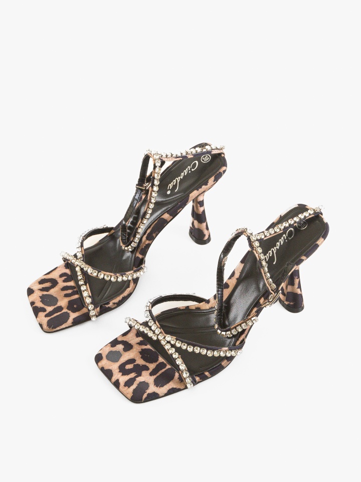 Sandale cu toc Aron Aurii