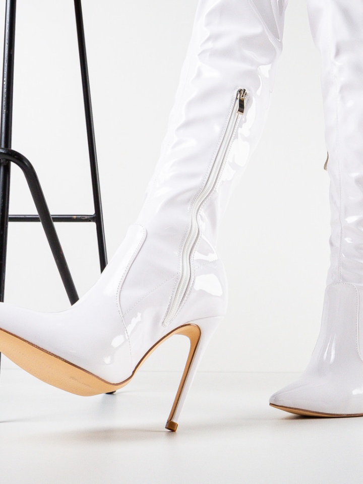 Cizme dama Romio Albe