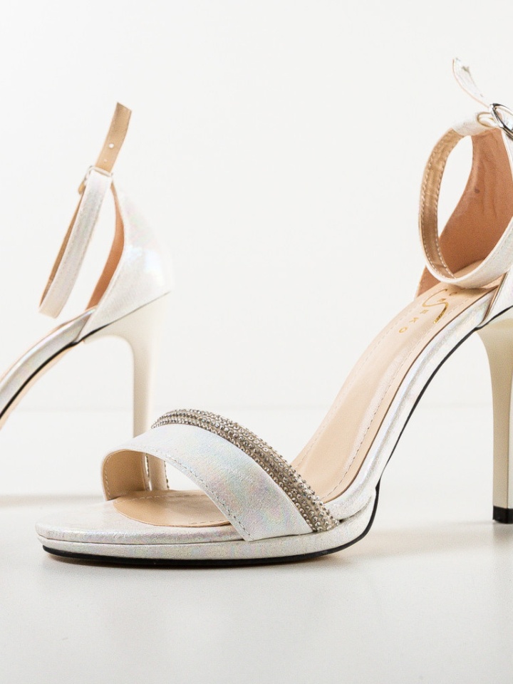 Sandale cu toc Crimson Negre