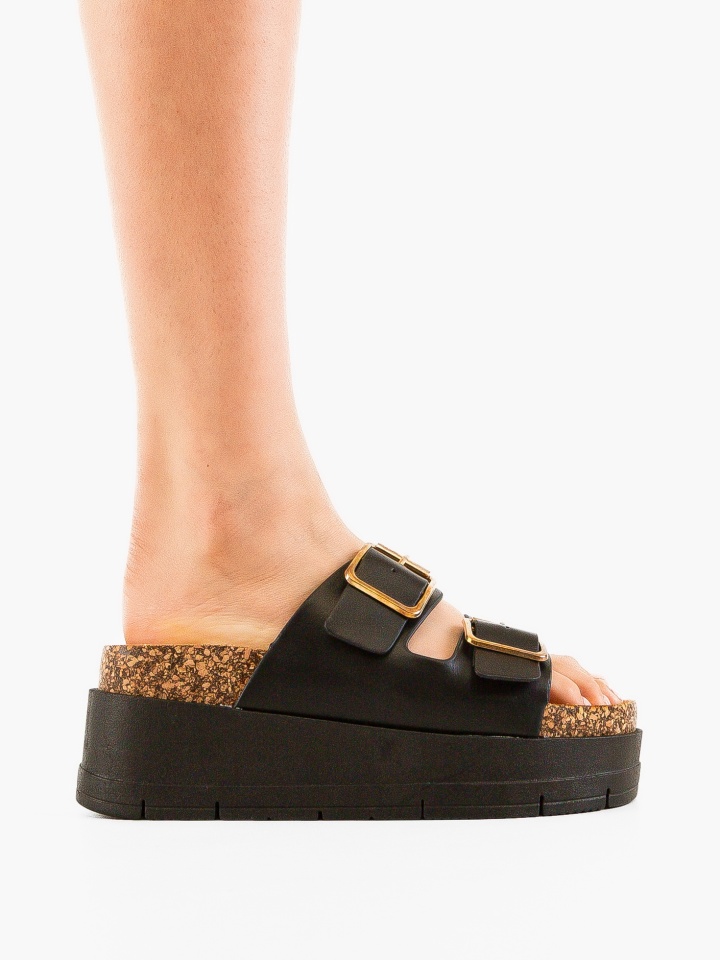 Papuci dama Olive Bej