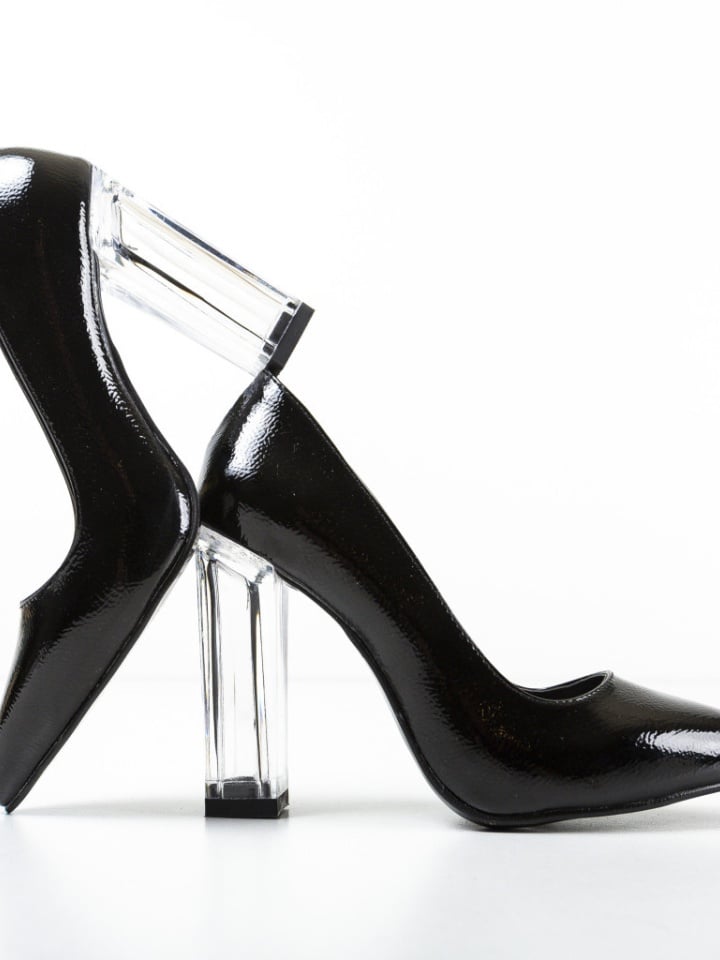 Pantofi Uflet Argintii