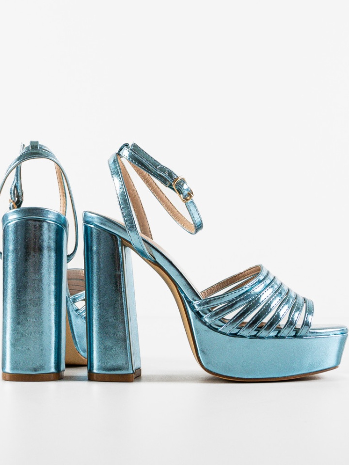 Sandale cu toc Odom Argintii