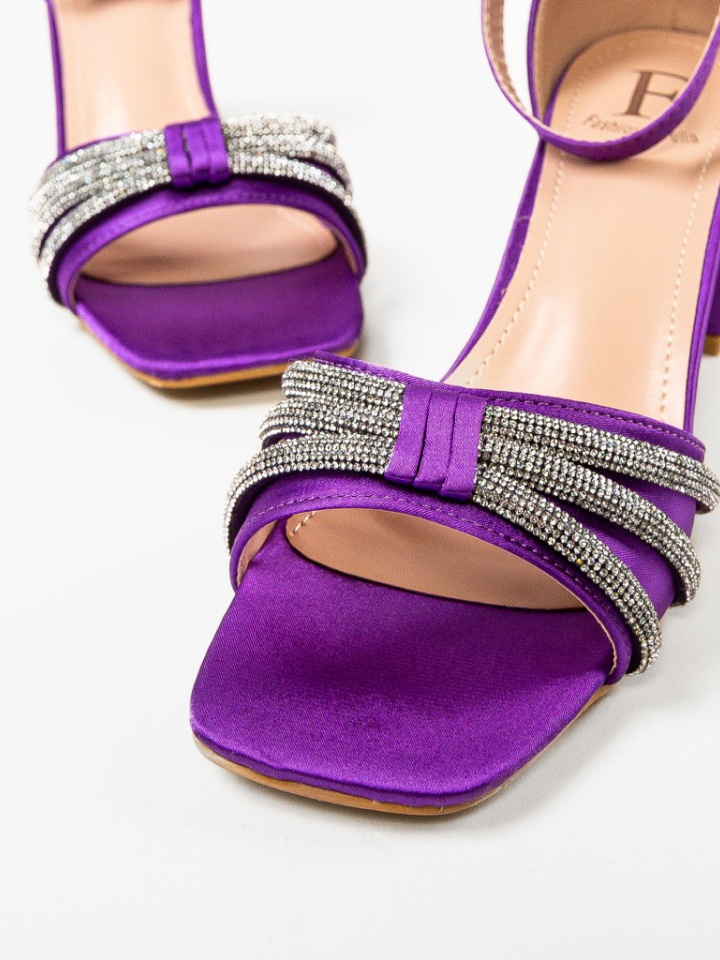 Sandale cu toc Skov Mov