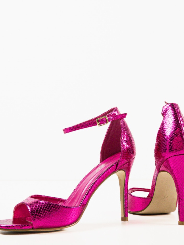 Sandale cu toc Lekaz Negri