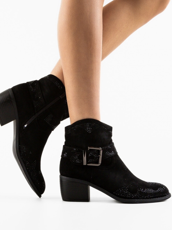 Botine dama Adams Negre