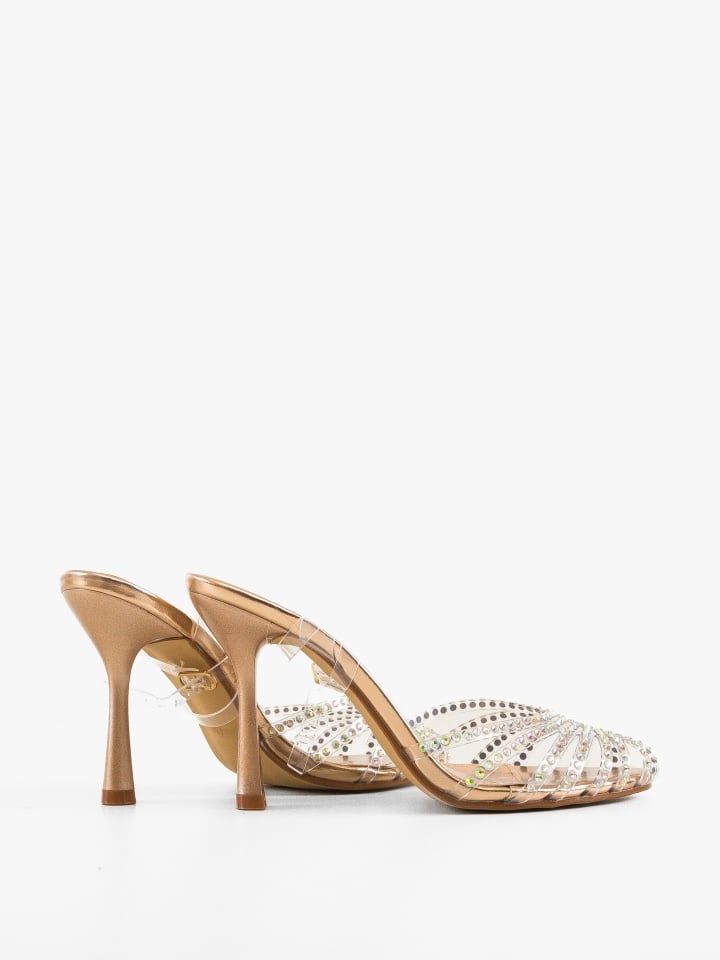 Pantofi cu toc Myndre Argintii