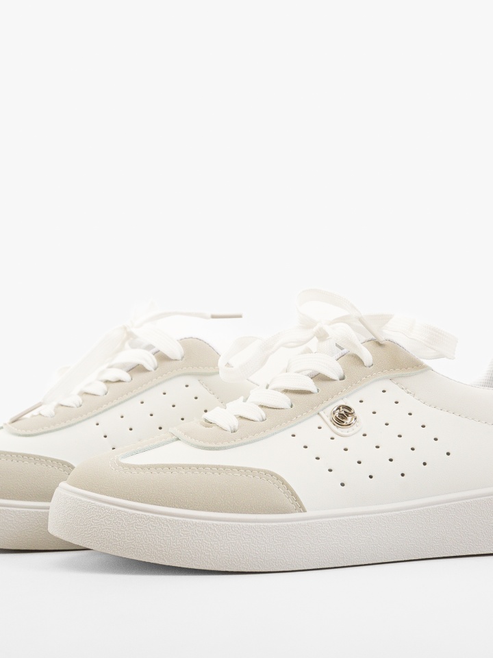 Pantofi Sport Rosa Argintii