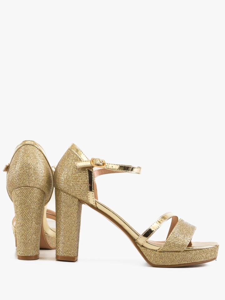 Sandale cu toc Irena Negre