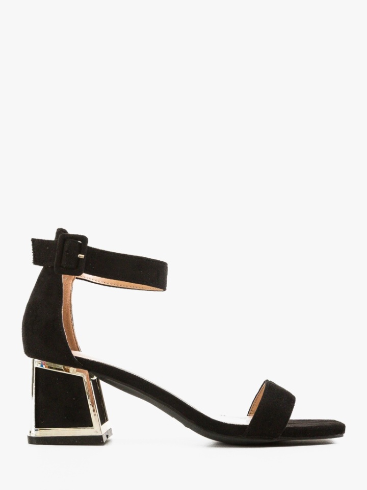 Sandale cu toc Lang Negre