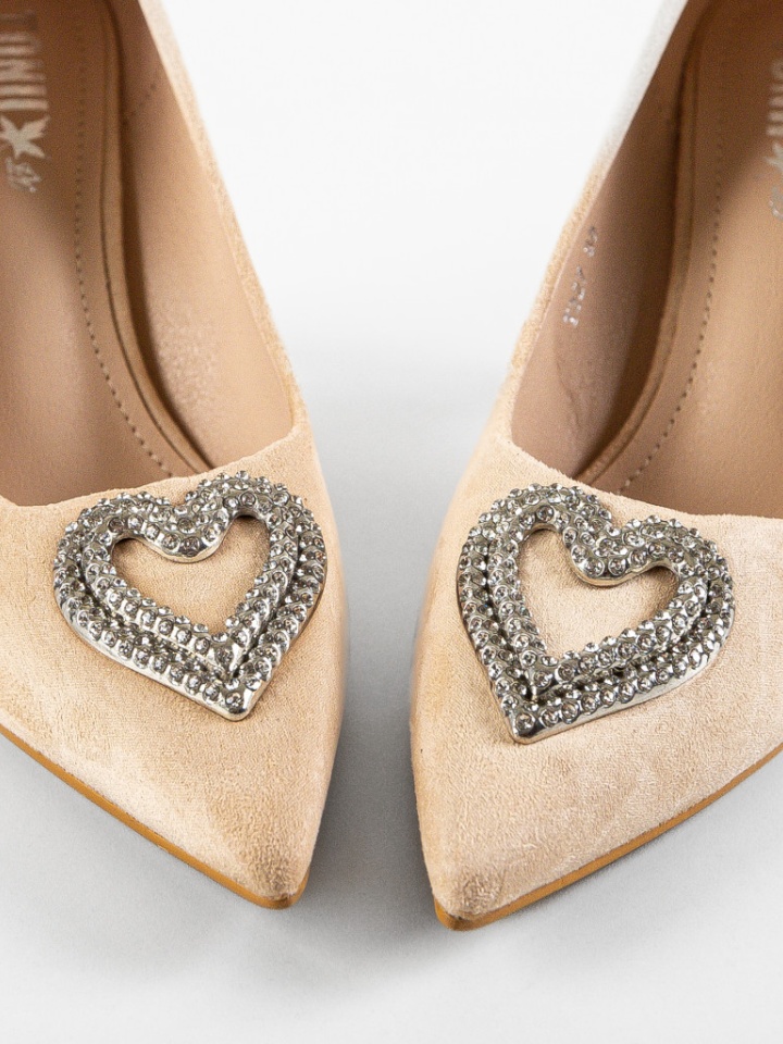 Pantofi cu toc Aquazar Bej