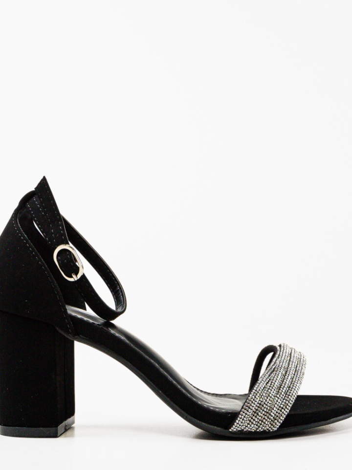 Sandale cu toc Duke Negre