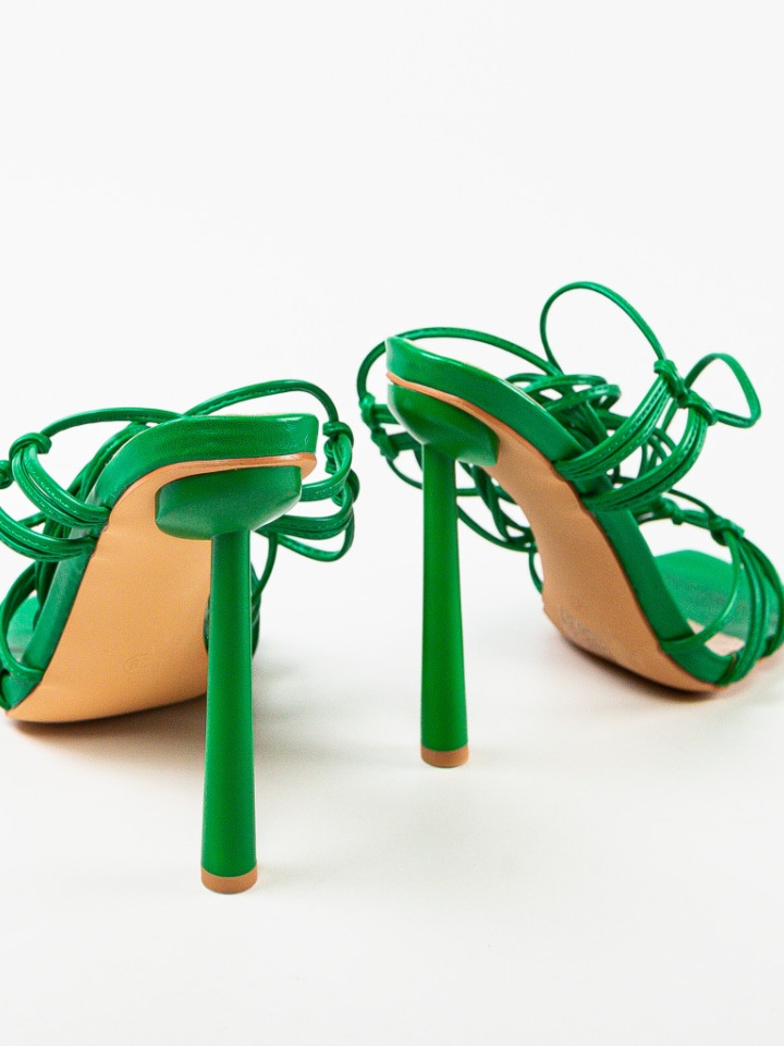 Sandale cu toc Butler Verzi