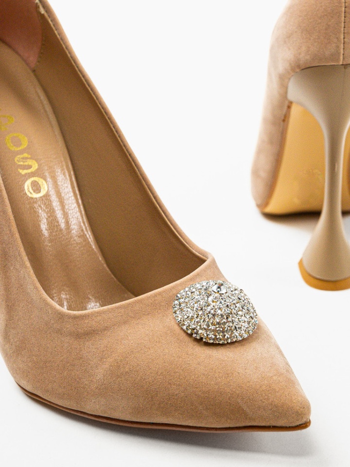 Pantofi cu toc Alesyor Nude