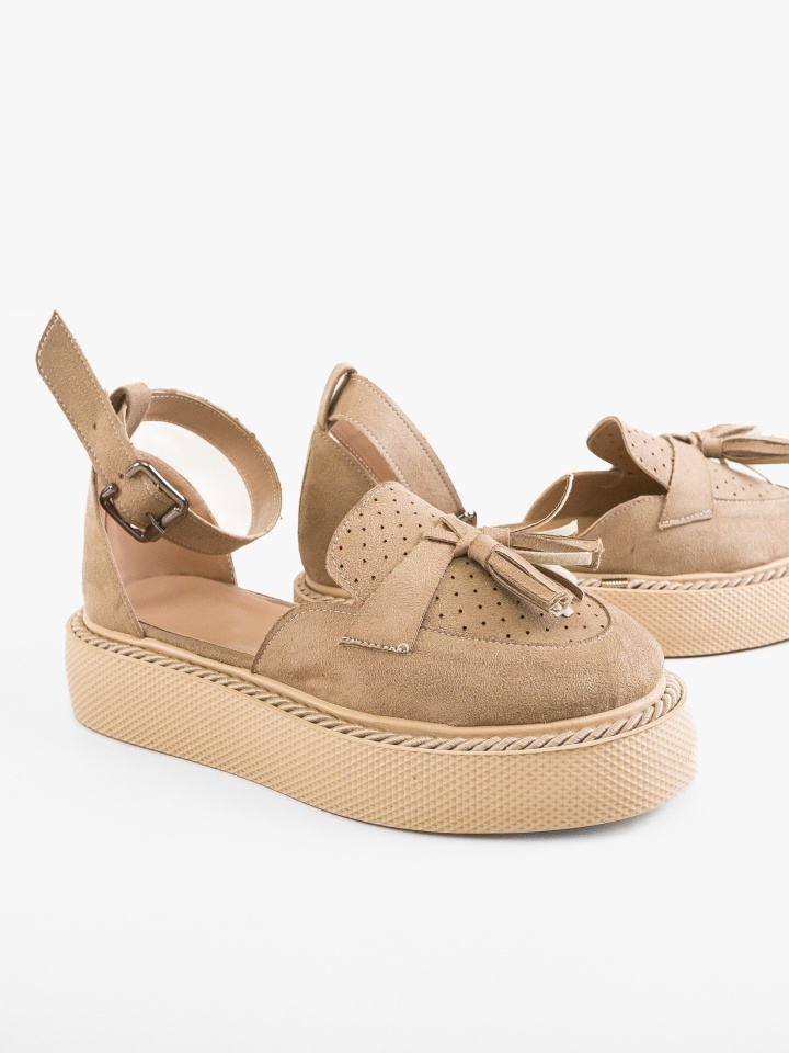 Pantofi Casual Kastor Bej 2