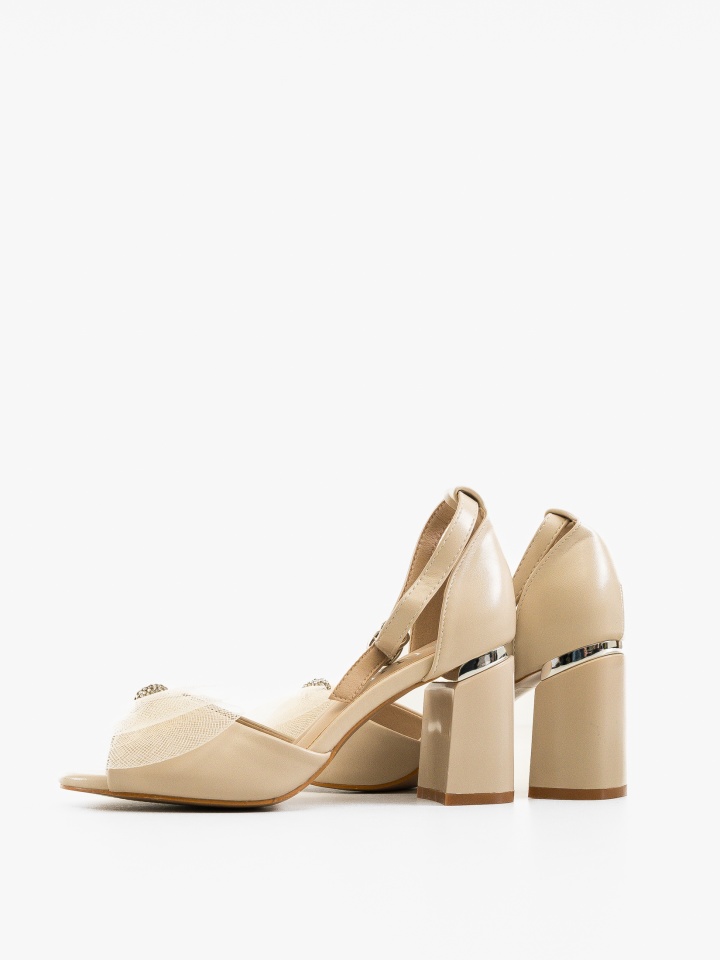 Sandale cu toc Fintan Negre