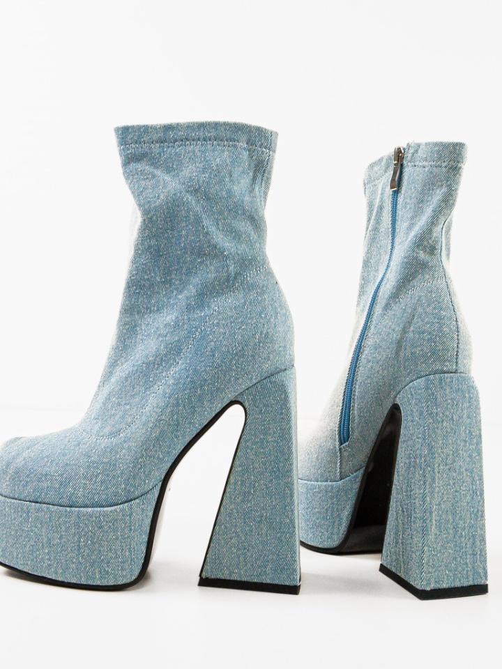 Botine dama Huron Albe