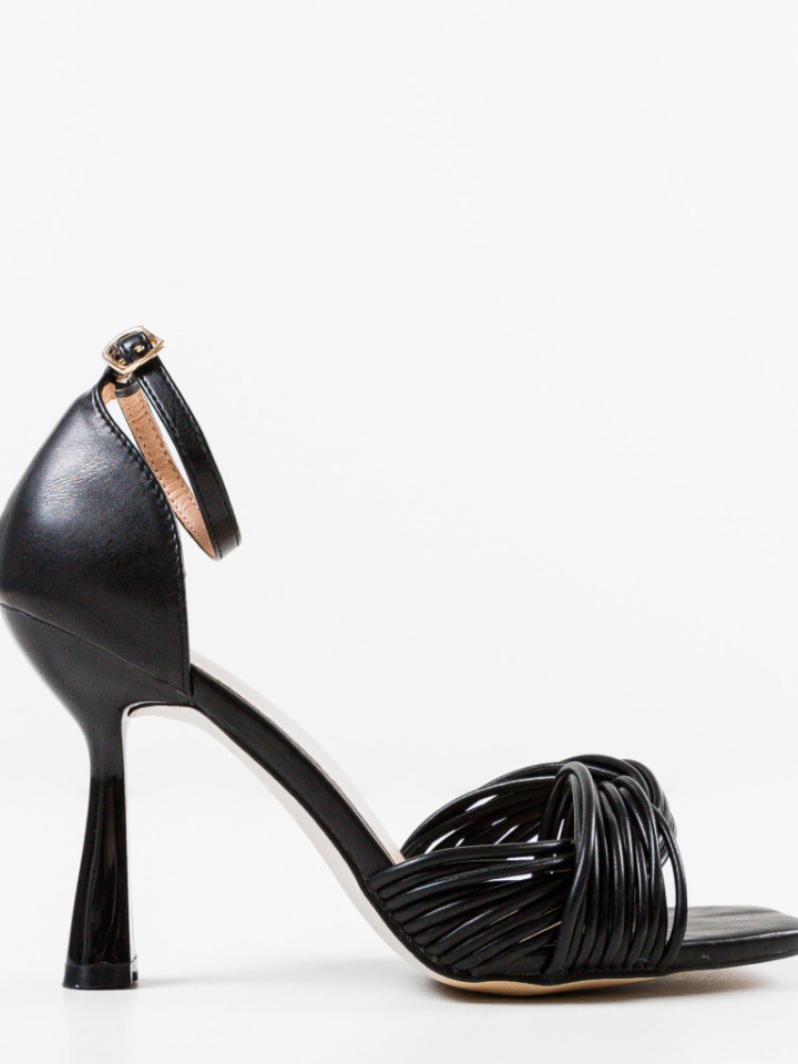 Sandale cu toc Elertya Negre